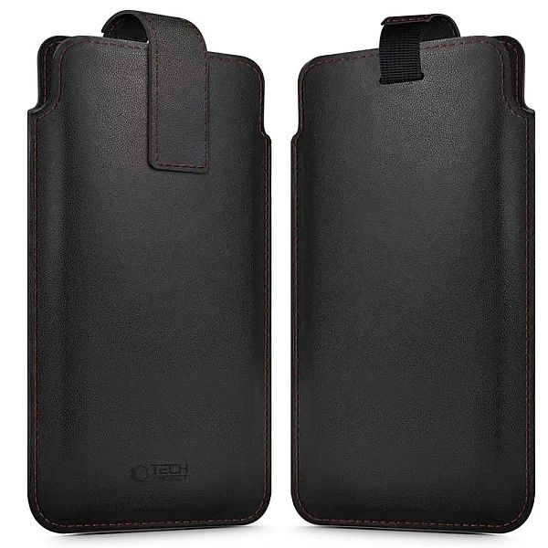 Etui Tech-Protect SM65 dla smartfonów 6.0-6.9" - czarno-czerwone