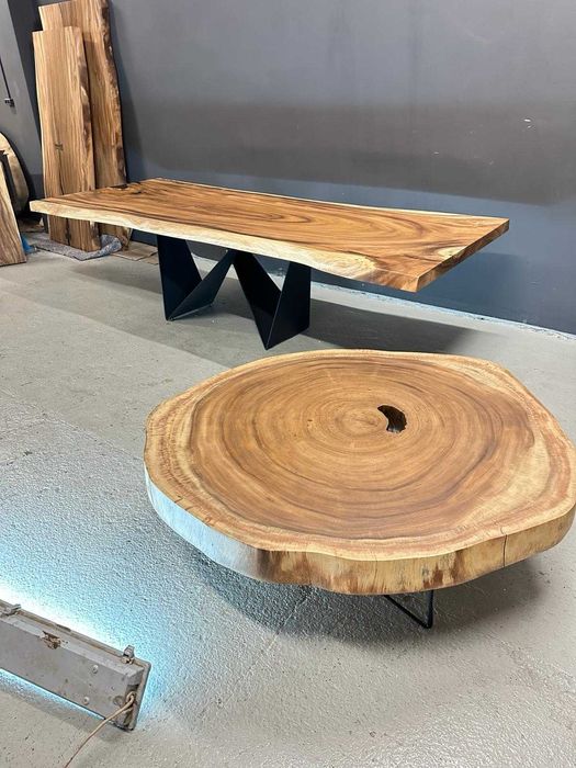 Stół  drewniany monolit Suar unikat 280cm