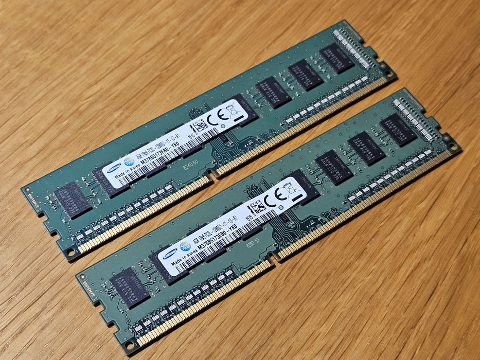 Pamięć operacyjna RAM 2x DDR3 4GB Samsung 1Rx8 PC3L 12800U-11-13-A1