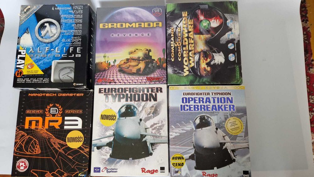 PC big box Settlers, Half life , Dark colony i inne