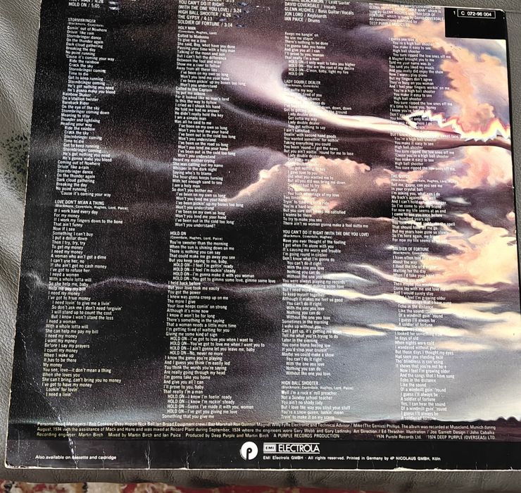 Deep Purple Stormbringer winyl