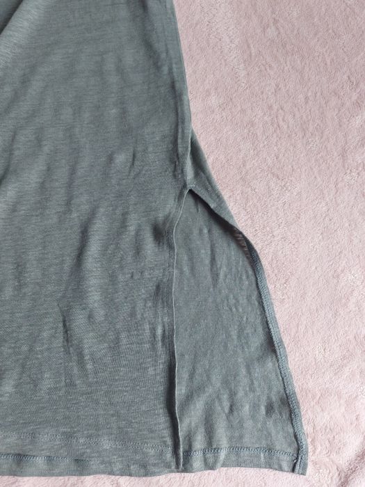 Długi lniany top rozmiar S