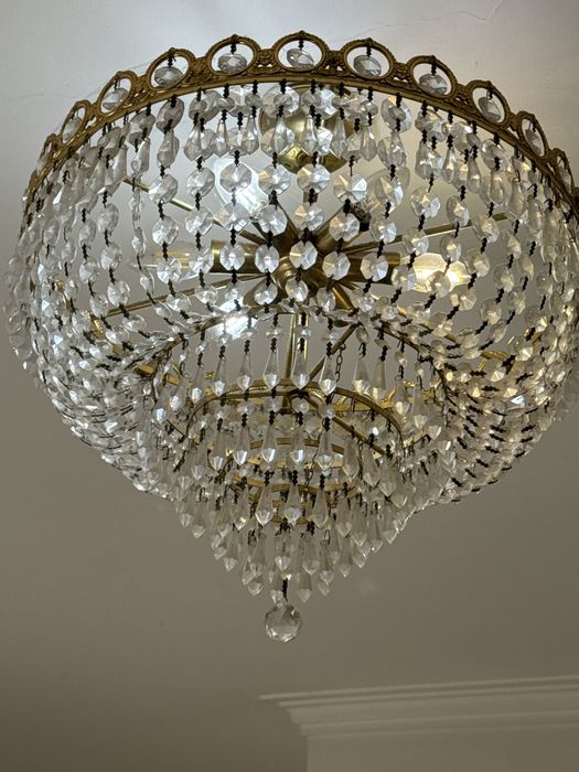 Candeeiro de teto - cristal