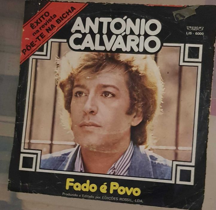 Disco Vinil "Fado é Povo" António Calvário