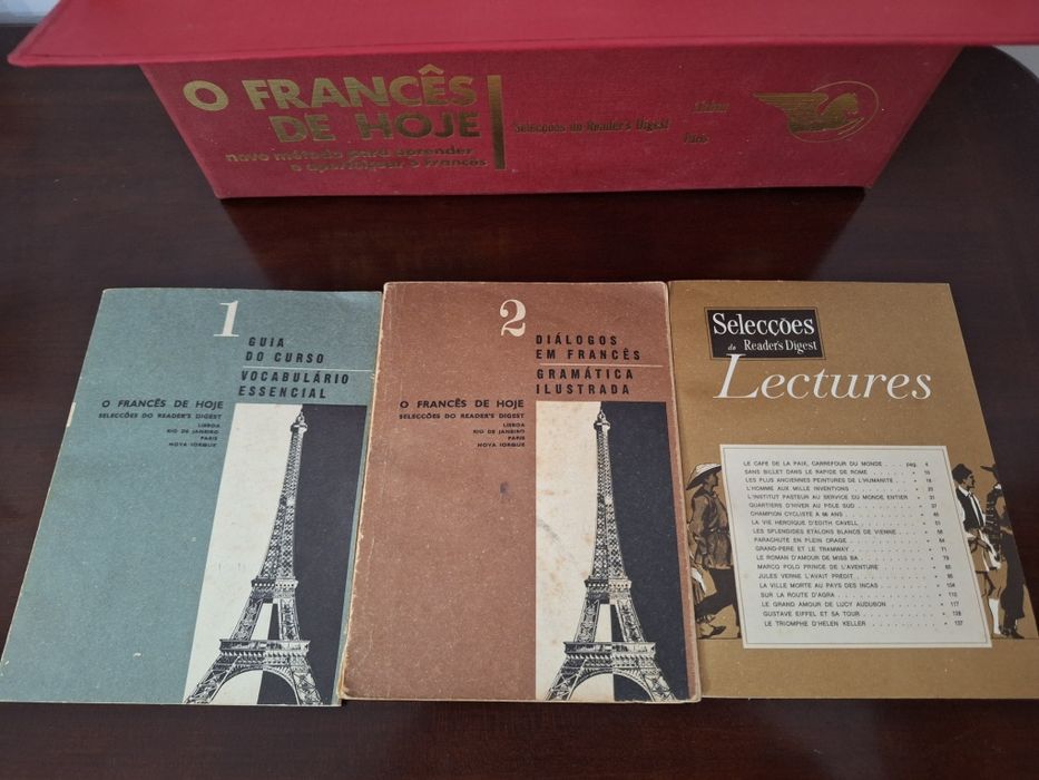 Curso de francês em vinil.