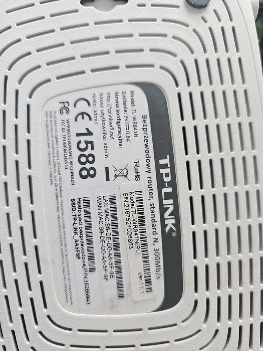 Router TP-Link TL-WR841N