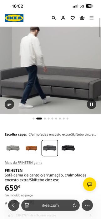 Vendo sofa cama IKEA
