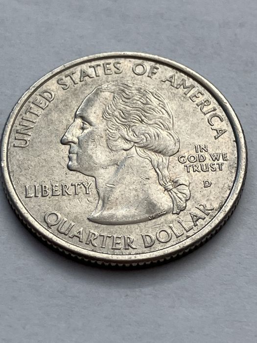 USA - 25 centów Vermont - 2001 rok "D" - real foto