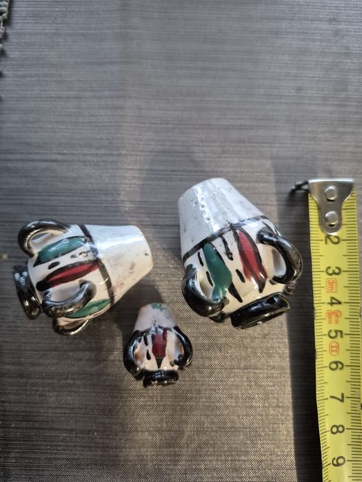 Miniaturowe ceramiczne amfory - kpl.3 szt
