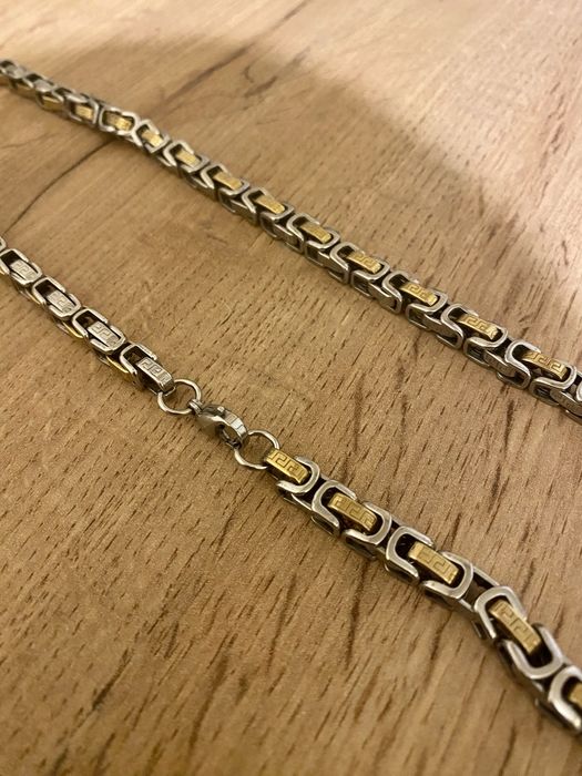 Цепочка металлическая двухцветная