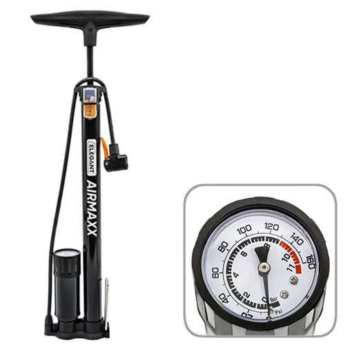 Насос ручний з манометром (чорна ручка) ELEGANT [100 355]