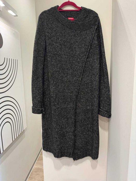 Новый тёплый вязаный кардиган sewel, серый, размер 42–44