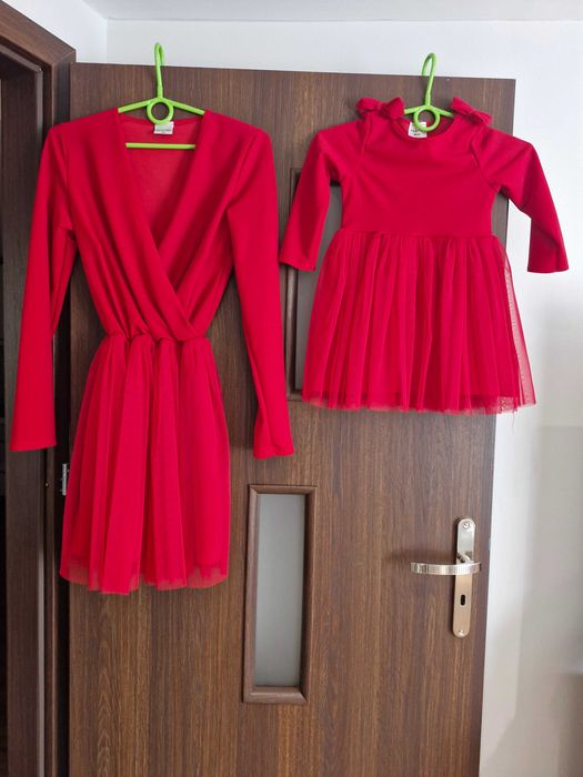 Sukienka mama córka s/m 104-110