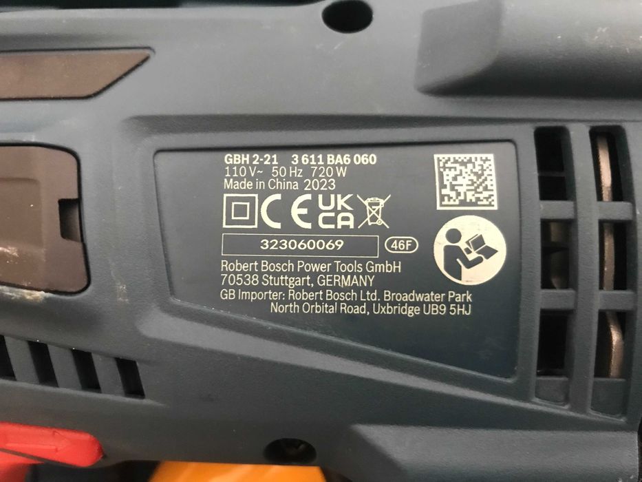 Перфоратор Bosch Professional GBH 2-21,720Вт./110 Вольт/2,0Дж з Англії