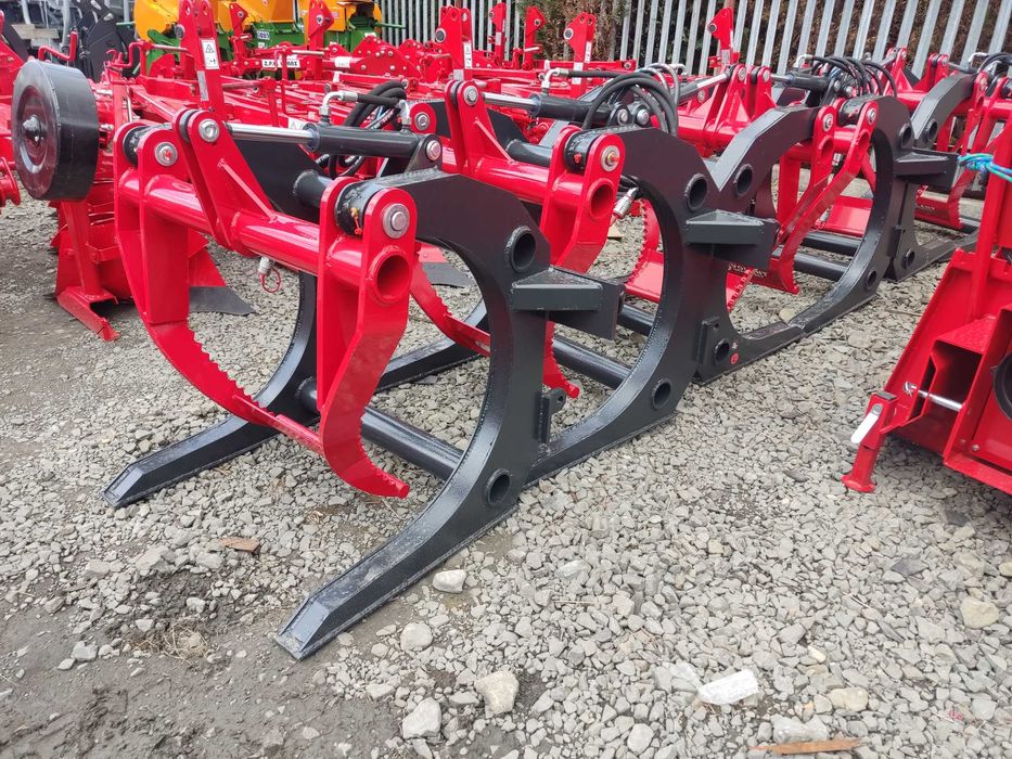 HIT Chwytak do drewna Krab Volant rozne mocowania do ładowarki tura