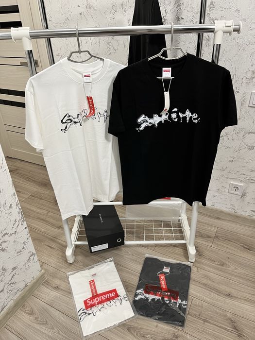 Футболка Supreme t-shirt S,M білі та чорні black,white