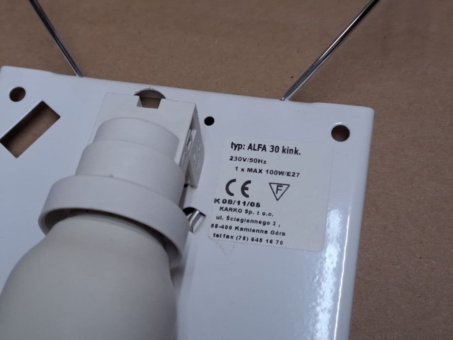 Kinkiet lampka niebieska