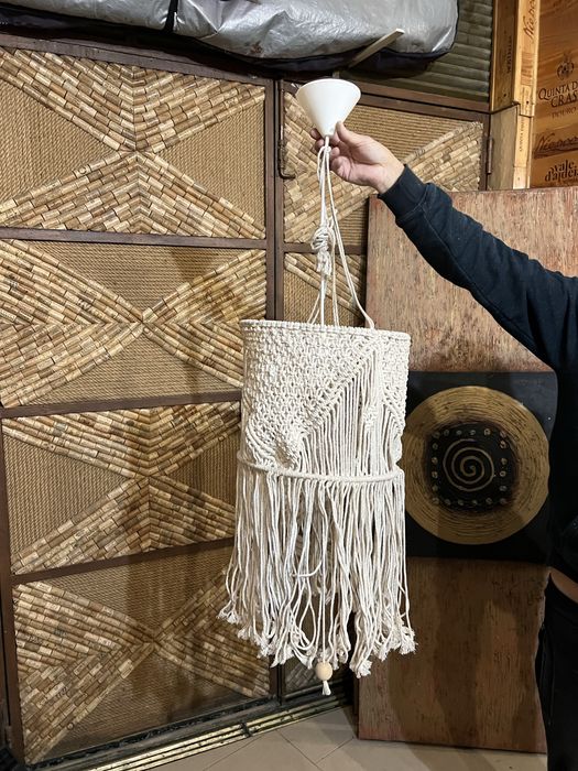 Candeiro macramé