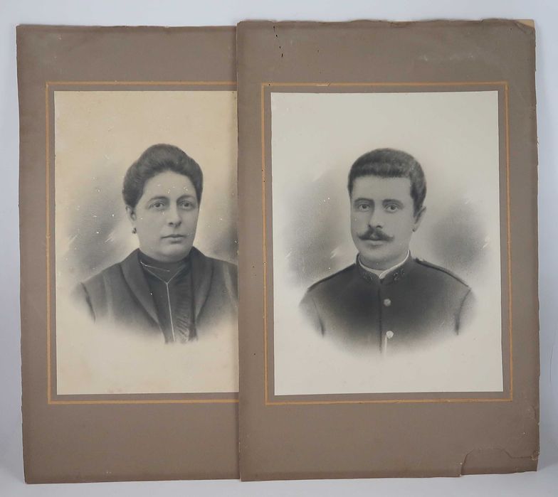 2 fotografias de grande porte - Inicio Séc. XX