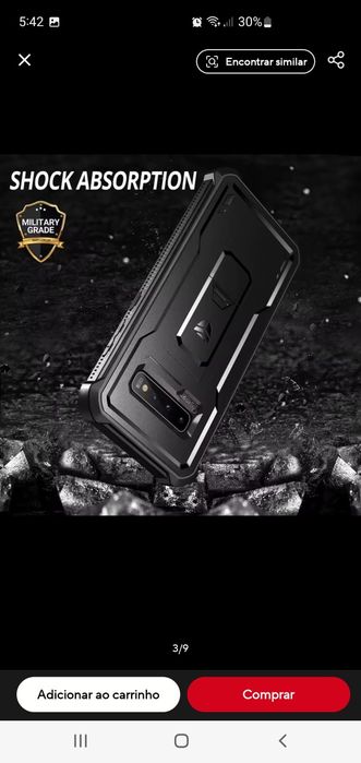 caso à prova de choque para Samsung Galaxy S10+ Plus