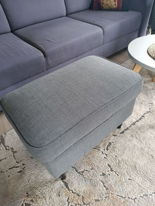 Fotel STRANDMON Ikea + podnóżek