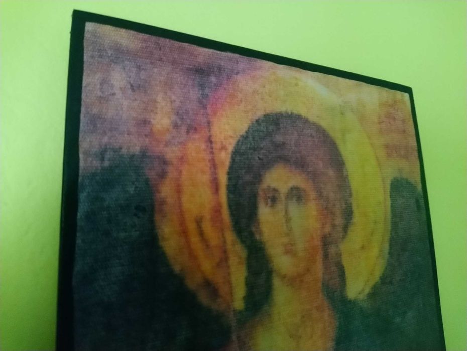 Obraz Św. Michał Archanioł na płótnie bawełnianym powlekanym MDF nr 2