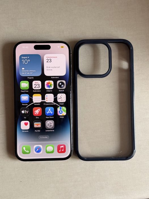 iPhone 14 Pro 128GB black, bez blokad, bateria 96%