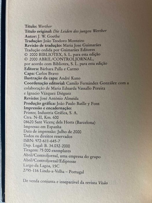 Werther, de J. W. Goethe