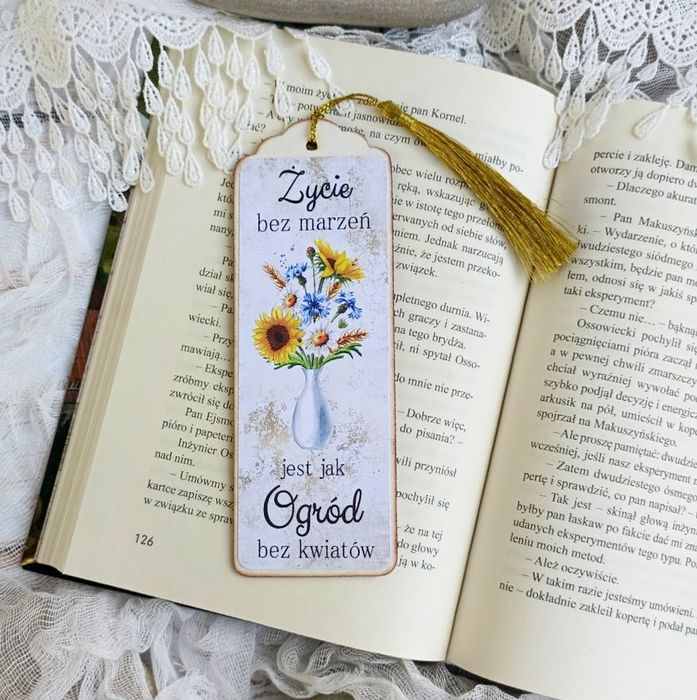 Zakładka do książki ręcznie robiona