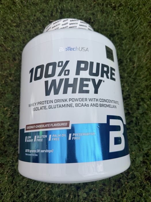 Tytuł: BioTechUSA 100% Pure Whey Coconut-Chocolate 2270 g – białko