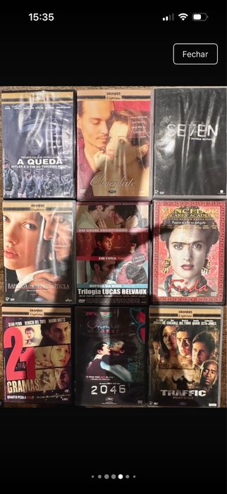 DVDs em bom estado