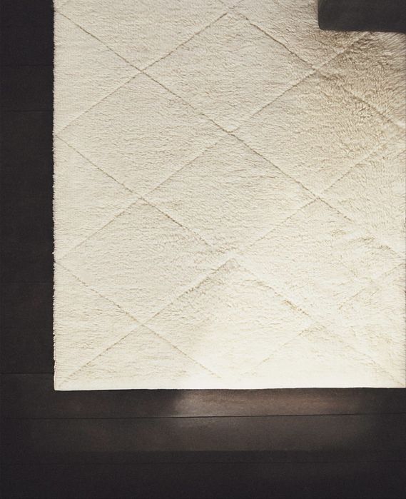 Tapete Lã Design Geométrico Zara Home NOVO