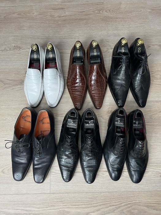 Туфлі крокодил ZILLI ARTIOLI