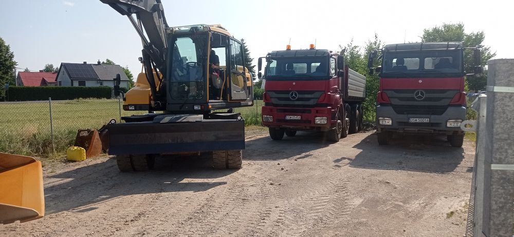 Usługi koparko ladowarka, koparka, wywrotka, minikoparka, młot