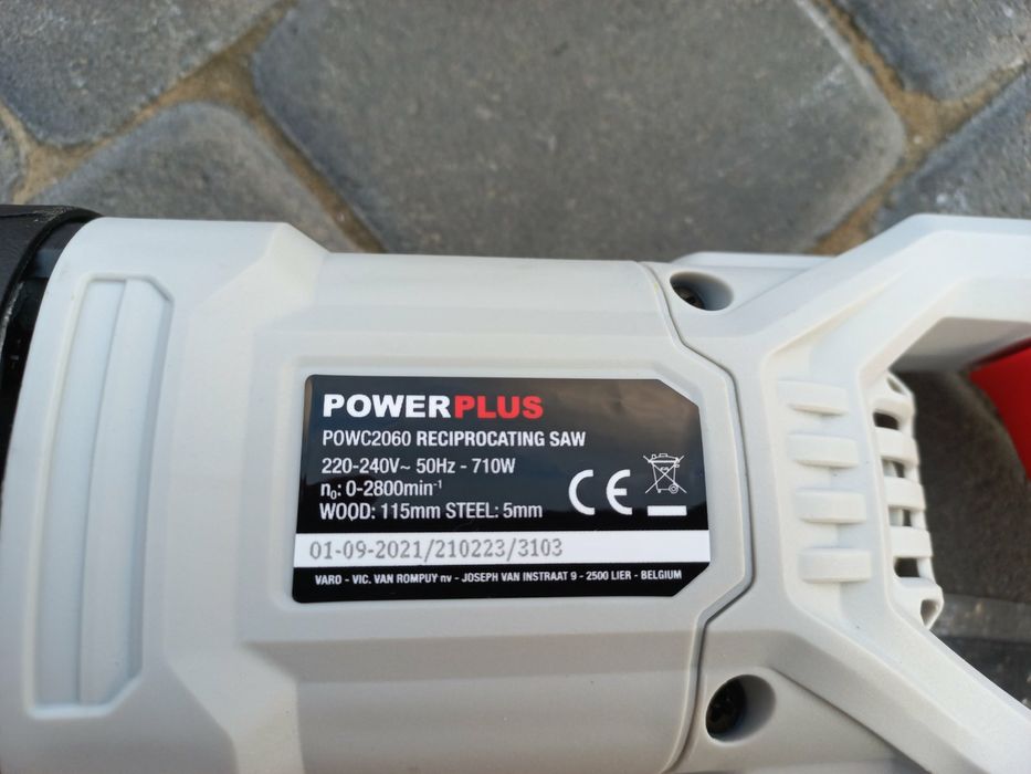 Сабельна пила пила сабельна powerplus powc2060