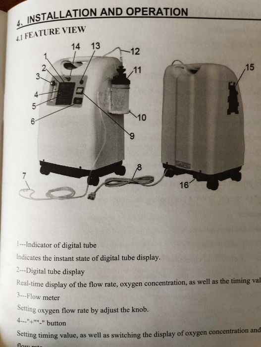 Кисневий концентратор Oxygen JMC5A NI  Jumao. Новий.