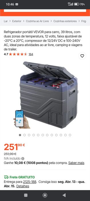 Refrigerador vevor 39 l