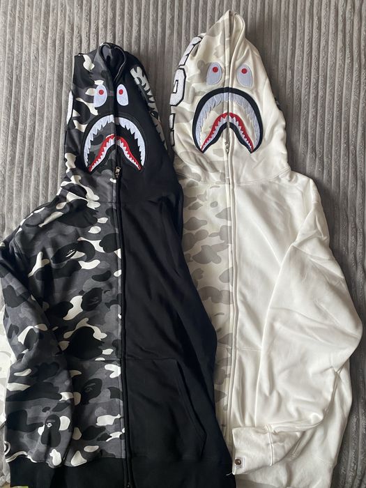 Зіп худі BAPE City Camo Shark  зіпка