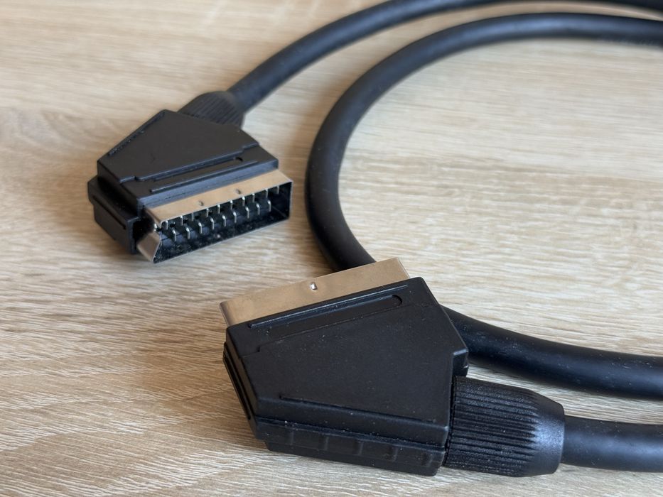 Kabel SCART - SCART, Eurozłącze, 1m