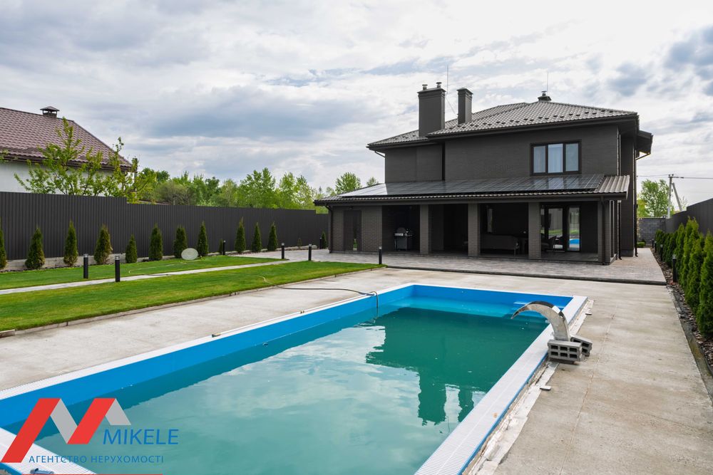 Сучасний новий будинок 2024р 320м2 діл 19сот с. Щасливе