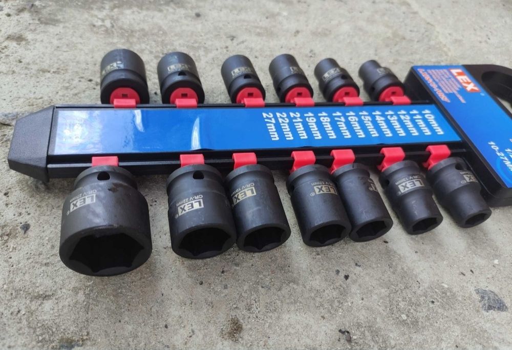 Набір головок 1/2 шестигранні 13 од ударні головки 10-27мм