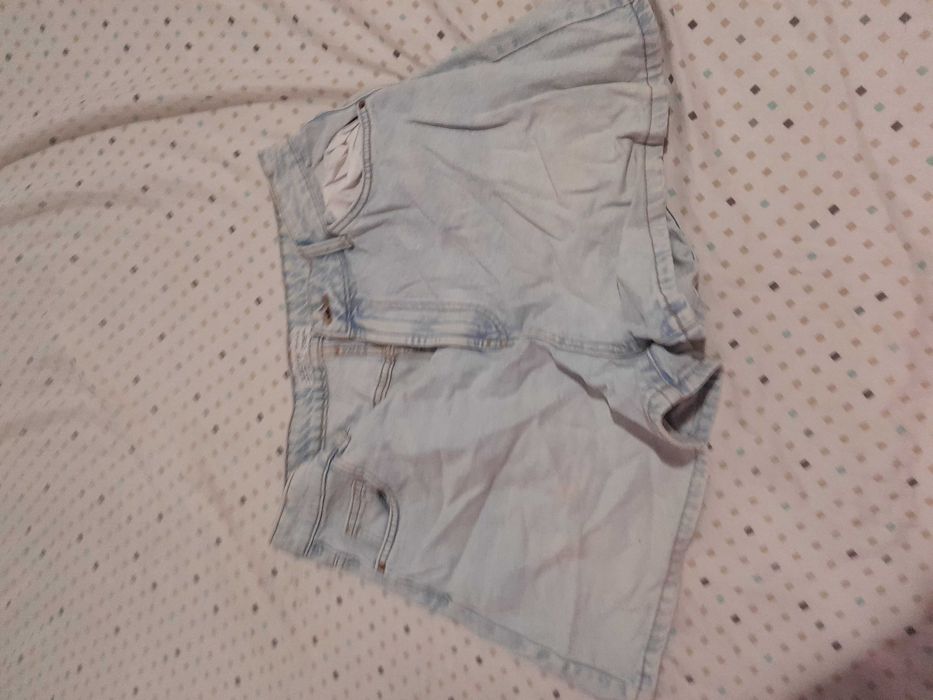 Calção de ganga lavagem leve