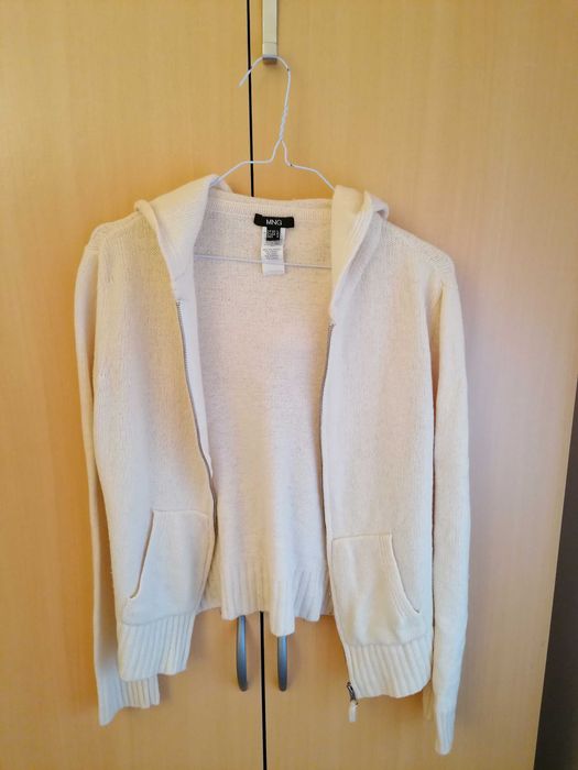 Casaco de lã branco - Mango