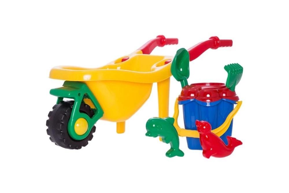 Taczka z kompletem Kwiatek 6el MIX siatka,316x732 mm