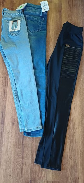 Zestaw damskich jeansow 3 szt. S - nowe