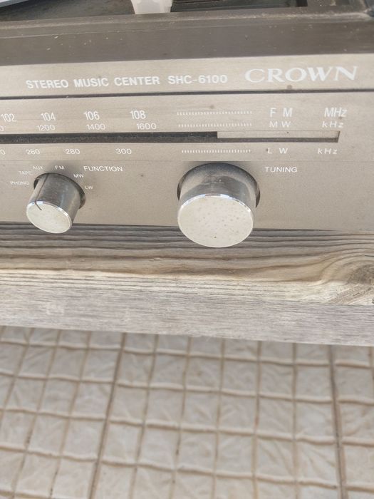Gira discos Crown vintage