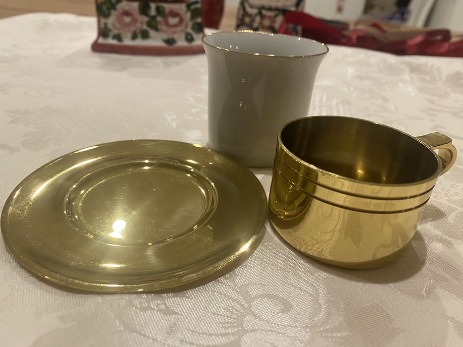 Złota filiżanka do espresso - QUIST - Luksusowa !!!