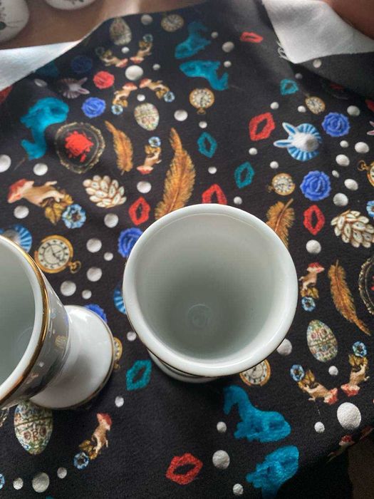 Порцелянові чаші Мазагран з малюнками, Франція, 2 шт