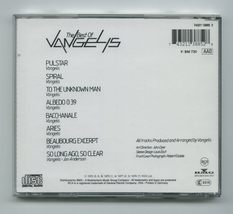 3 CD's - Vangelis + Syd Barrett + The Pogues