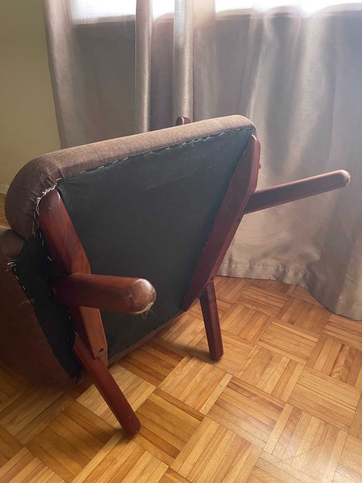 Svend Skipper model 91  - Cadeirão de braços e repousa-pés